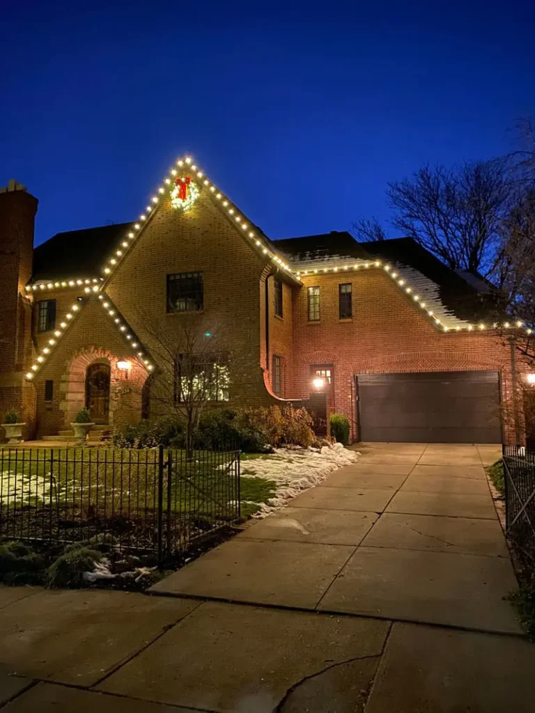 Christmas Light Installation project in Cherry Hills Village CO
